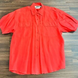 Men's Silk Short Sleeve Shirt
